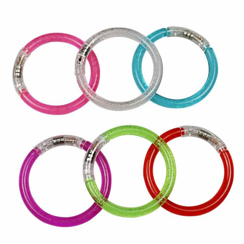 10pcs/lot Acrylic Light Bracelet Led Flash Colorful Bubble Bracelet