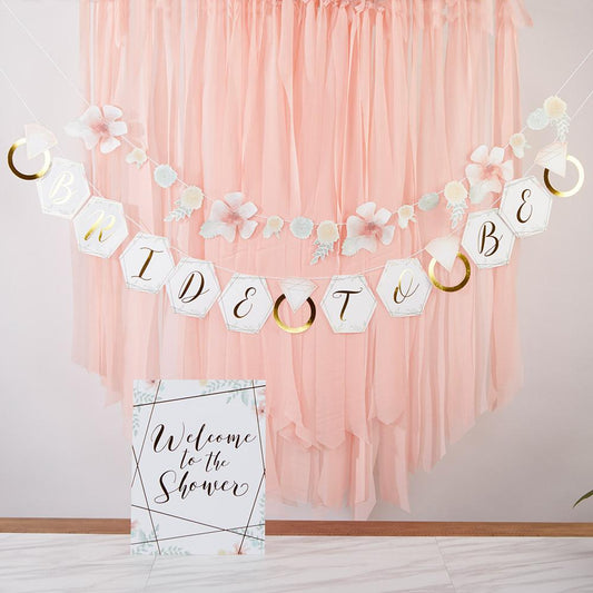 Geometric Floral Bridal Shower Kit