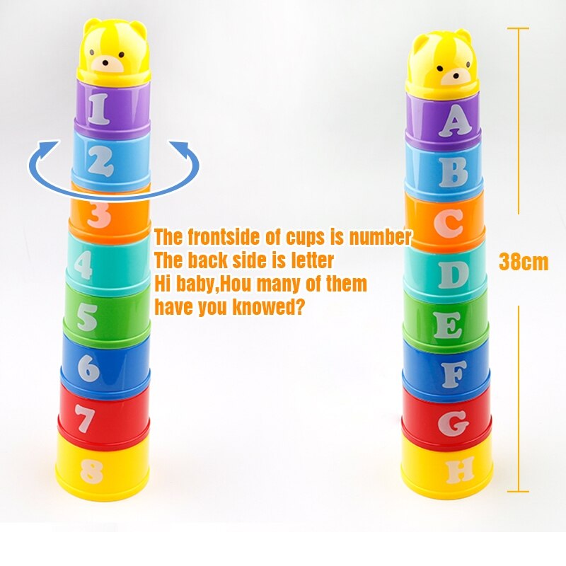 8pcs Montessori Toy Teething Development Infant Early Educational +
