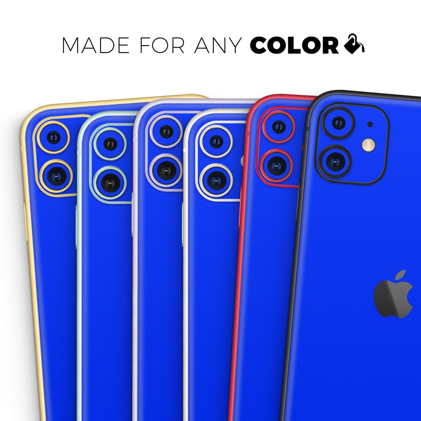 Solid Royal Blue // Skin-Kit compatible with the Apple iPhone 14, 13,