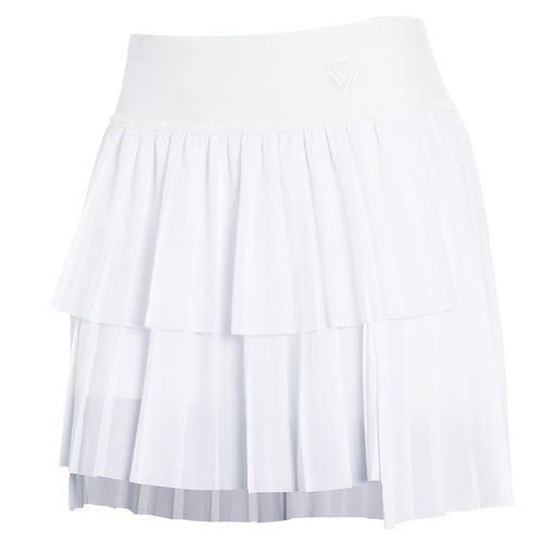 Women High Waist Double Layer Pleated Skirt Sports Golf Tennis Skirts