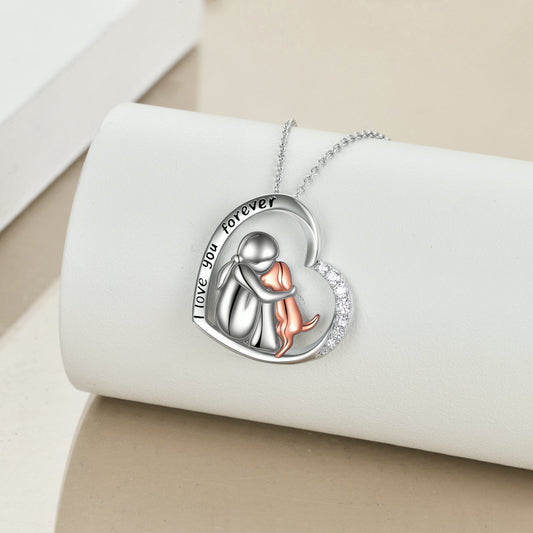 Sterling Silver Keepsake Dog Lover Memorial Pendant Necklace Gifts