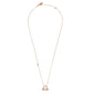 Zodiac Star Sign Pendant Necklace Rose Gold Libra
