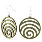 Wave Circle Earrings # 1054