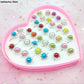 10pcs Children Kids Little Girl Gift Jewelry Adjustable Rings In Box