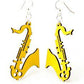 Saxophone Earrings # 1107