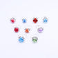12/36pcs Children Mix Colorful Rhinestone Gem Rings Cute Jewelry