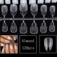 120Pcs Full Cover Press On Nail Tips Stiletto Almond Square Coffin