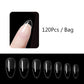 120Pcs Full Cover Press On Nail Tips Stiletto Almond Square Coffin