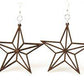 Nautical Star Outline Earrings # 1229