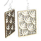 Modern Square Earrings # 1384