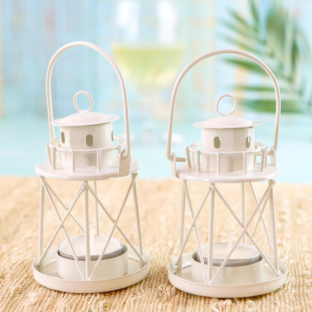 By the Sea Lighthouse Tealight Holder Lantern (Set of 4)