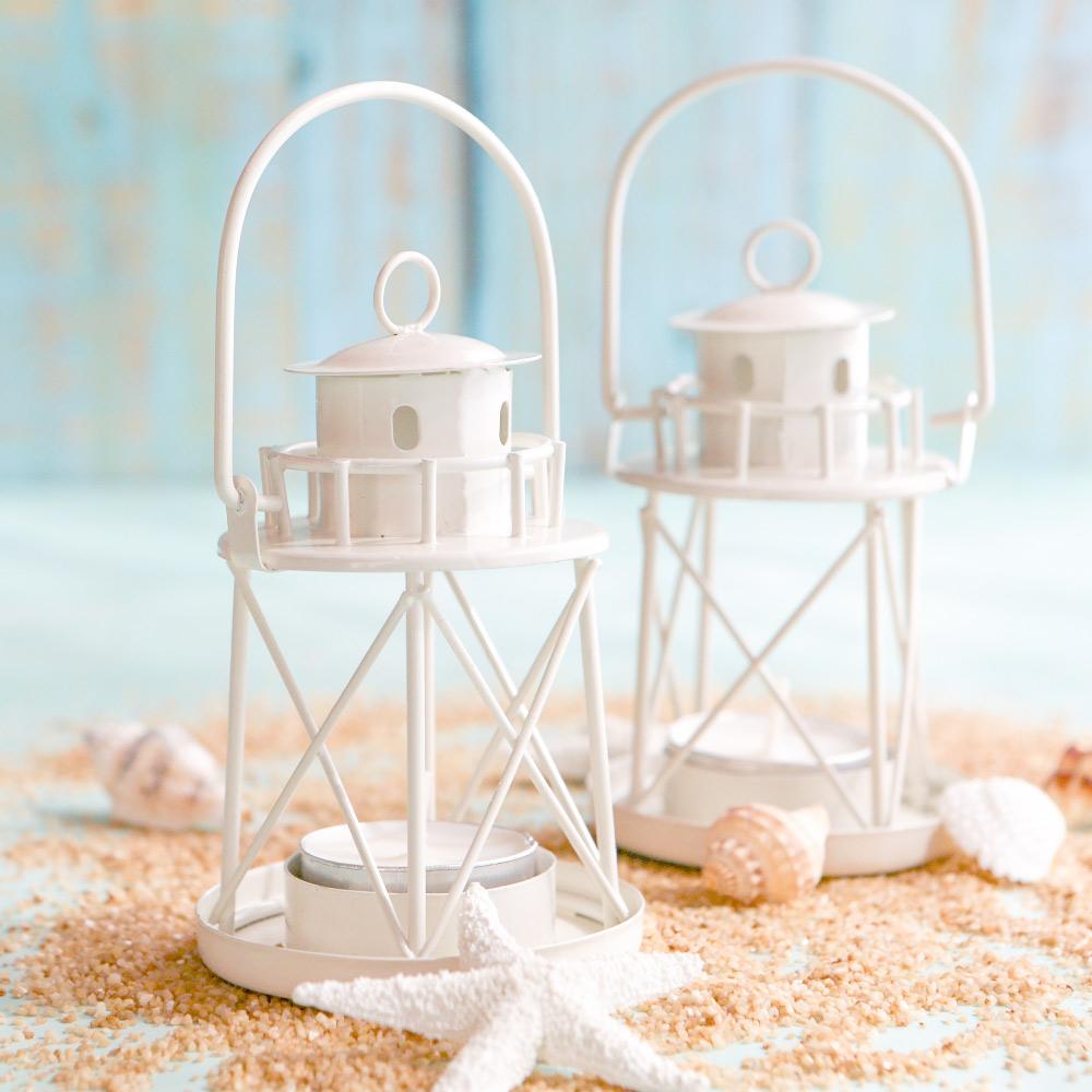 By the Sea Lighthouse Tealight Holder Lantern (Set of 4)