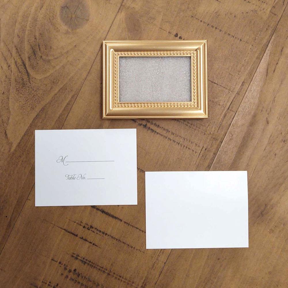 Beautifully Beaded Gold Place Card/Photo Holder (Set of 6)