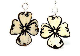 Dogwood Flower Earrings # 1415