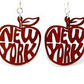 NY Apple Earrings # 1416