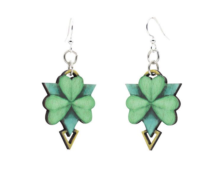 Geometric Shamrock Earrings #1643