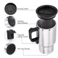 Stainless Steel Vehicle Heating Cup Electric Car Kettle