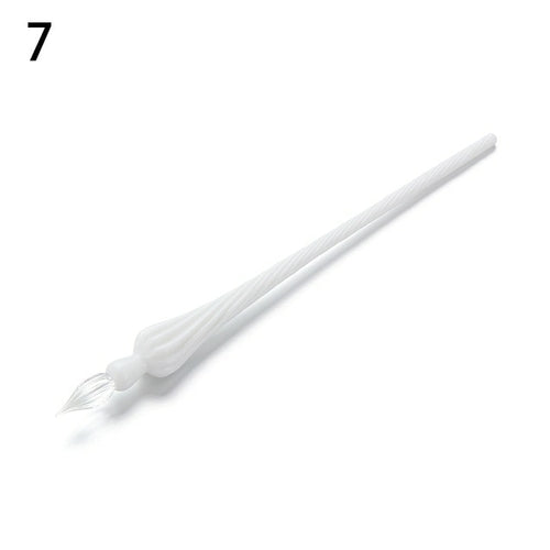1pcs Safe Package Vintage Glass Dip Dipping Pen Holder Signature