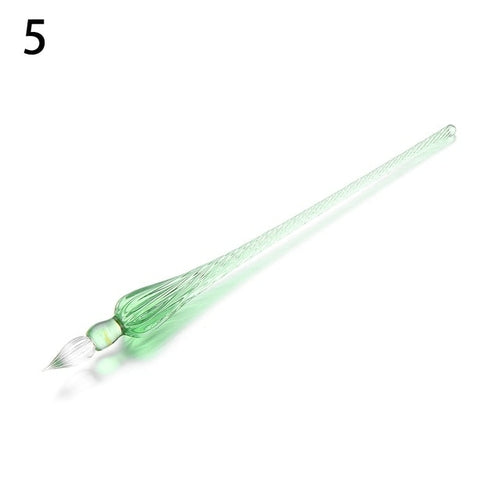 1pcs Safe Package Vintage Glass Dip Dipping Pen Holder Signature
