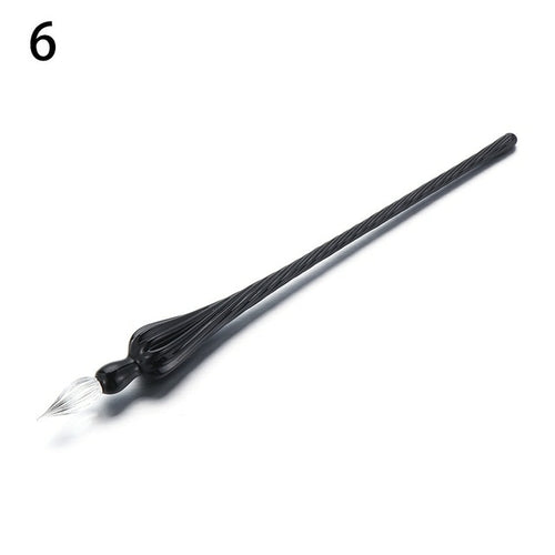 1pcs Safe Package Vintage Glass Dip Dipping Pen Holder Signature