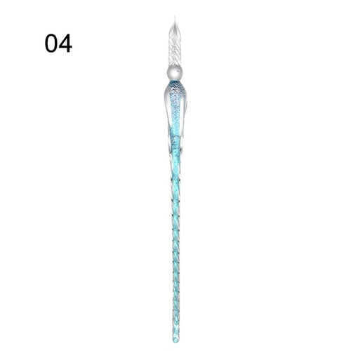 1pcs Safe Package Vintage Glass Dip Dipping Pen Holder Signature