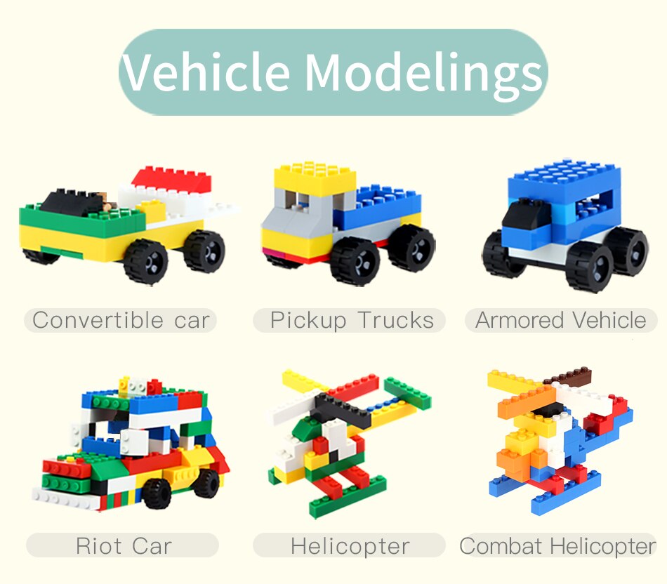 200 2000Pcs Building Bulk Blocks Toys Compatible All Brands Classic