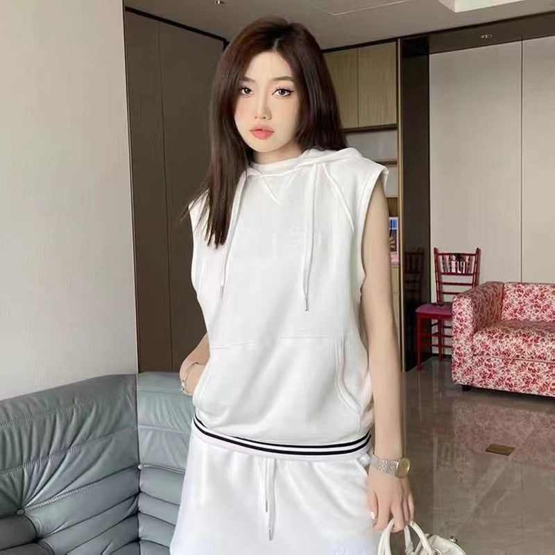 2022 Spring/Summer Women's Luxury T Shirt Golf Wear Hooded Casual Golf