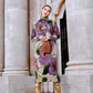 2022 Winter Casual Floral Knited Turtleneck Sweater Dress Autumn