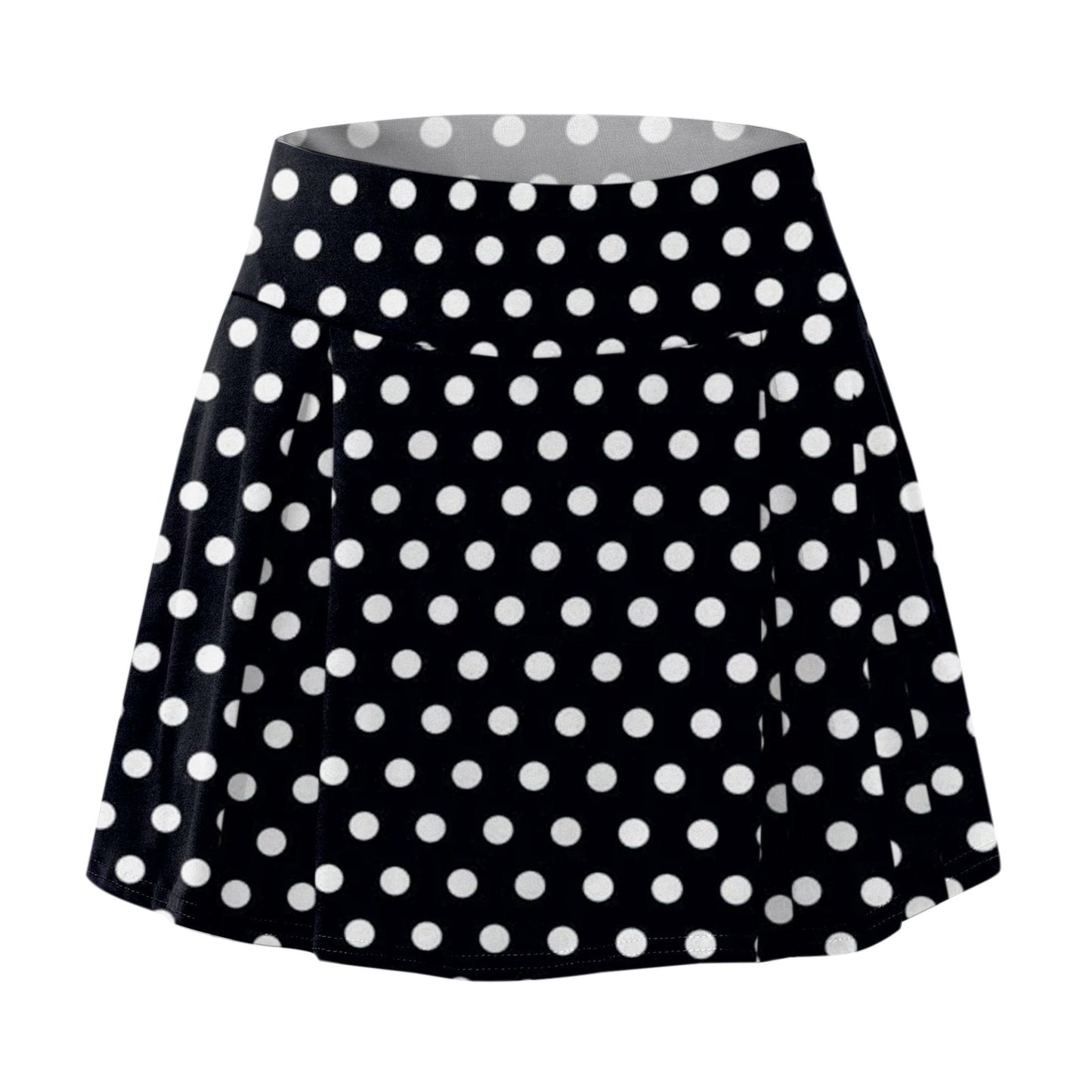 2022 Women Polka Dots Print Sports Dance Fitness Skirt Female Tennis