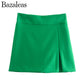 2022 Women Short Mini Skort Summer Fashion Casual Straight High Waist
