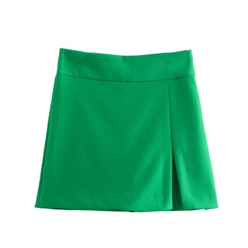 2022 Women Short Mini Skort Summer Fashion Casual Straight High Waist