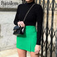 2022 Women Short Mini Skort Summer Fashion Casual Straight High Waist
