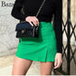 2022 Women Short Mini Skort Summer Fashion Casual Straight High Waist