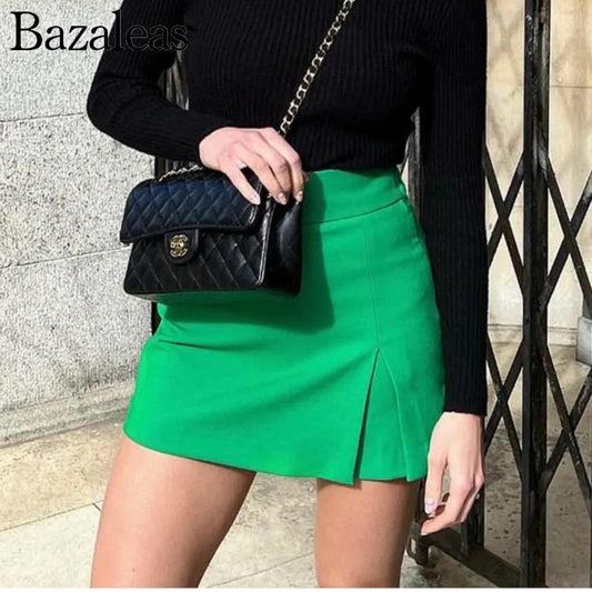 2022 Women Short Mini Skort Summer Fashion Casual Straight High Waist