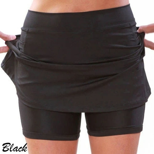 2022 Yoga Fitness Skirts  Fitness Quick Drying Solid Female Tennis