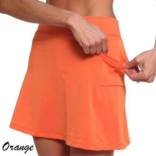 2022 Yoga Fitness Skirts  Fitness Quick Drying Solid Female Tennis