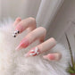 24pcs/box Sweet Short Round/square Head False Nail Art Full Cover