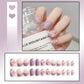 24pcs/box Sweet Short Round/square Head False Nail Art Full Cover