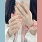 24pcs/box Sweet Short Round/square Head False Nail Art Full Cover