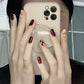 24pcs/box Sweet Short Round/square Head False Nail Art Full Cover