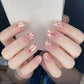24pcs/box Sweet Short Round/square Head False Nail Art Full Cover
