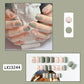 24pcs/box Sweet Short Round/square Head False Nail Art Full Cover