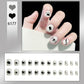 24pcs/box Sweet Short Round/square Head False Nail Art Full Cover