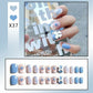 24pcs/box Sweet Short Round/square Head False Nail Art Full Cover