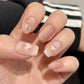 24pcs/box Sweet Short Round/square Head False Nail Art Full Cover