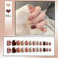 24pcs/box Sweet Short Round/square Head False Nail Art Full Cover