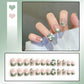 24pcs/box Sweet Short Round/square Head False Nail Art Full Cover