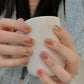 24pcs/box Sweet Short Round/square Head False Nail Art Full Cover