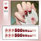24pcs/box Sweet Short Round/square Head False Nail Art Full Cover